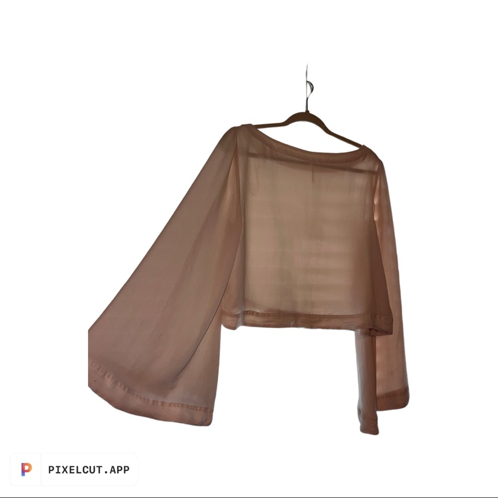 Free people sheer crop top